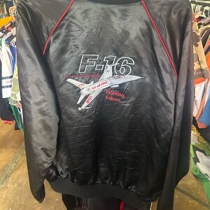 Vintage Lockheed Martin F-16 Black Jacket